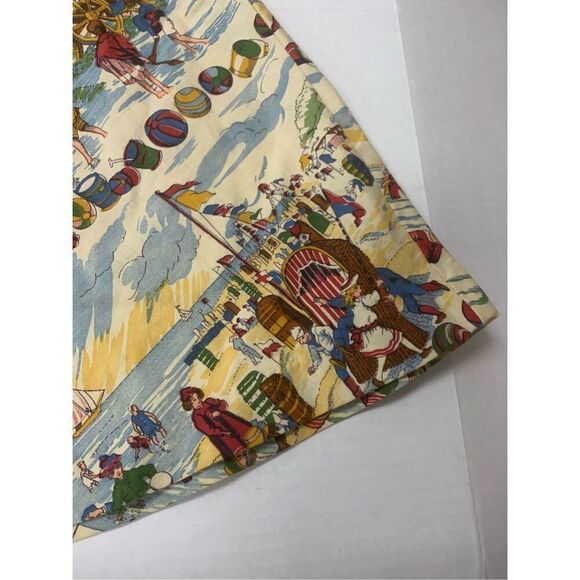 Vintage 1960's A-Line Graphic Patterned Skirt - Picture 2 of 9